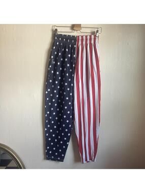 Vintage Otomix Pants 90s American Flag Striped Performance Bodybuilding 27"